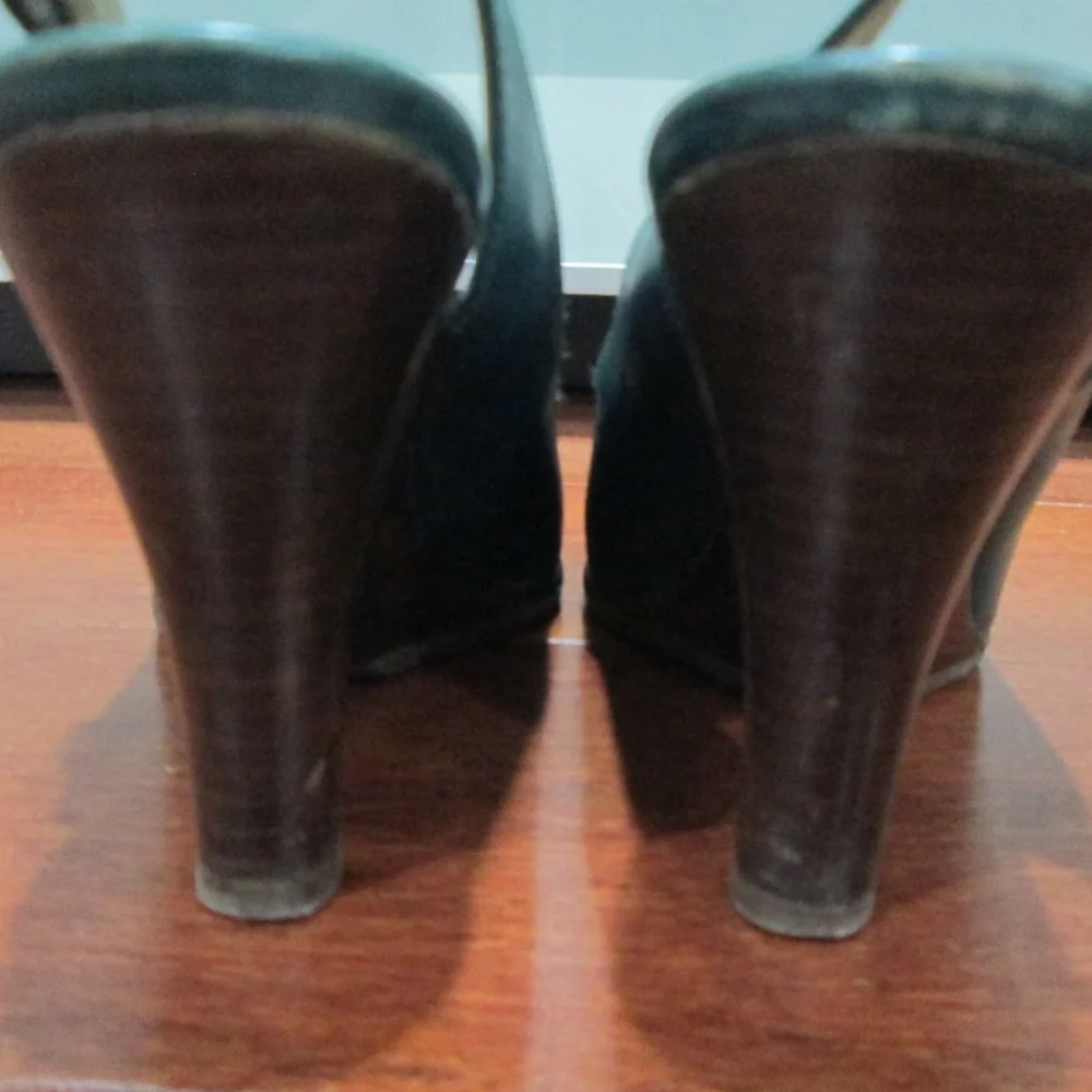 MARNI Leather Wedge Slingbacks Size 6